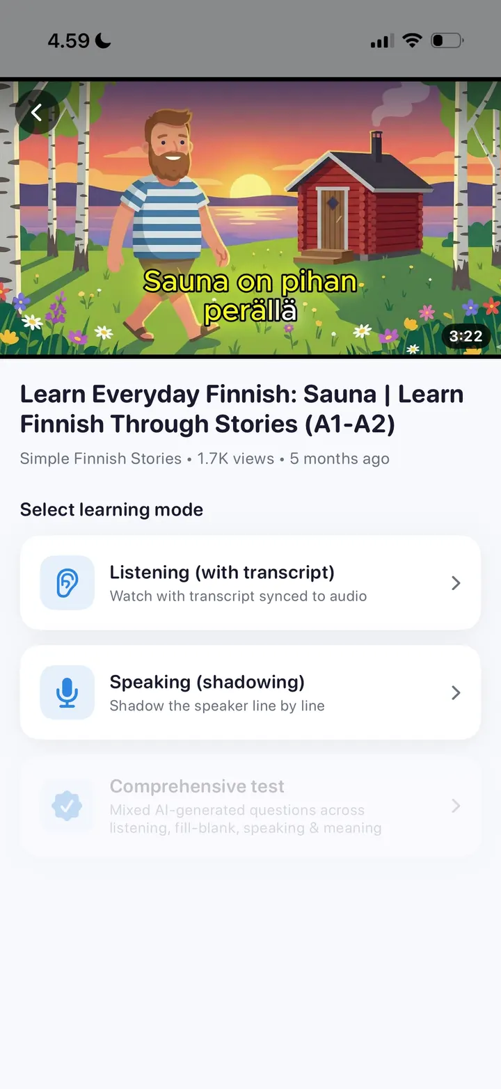 Video learning
